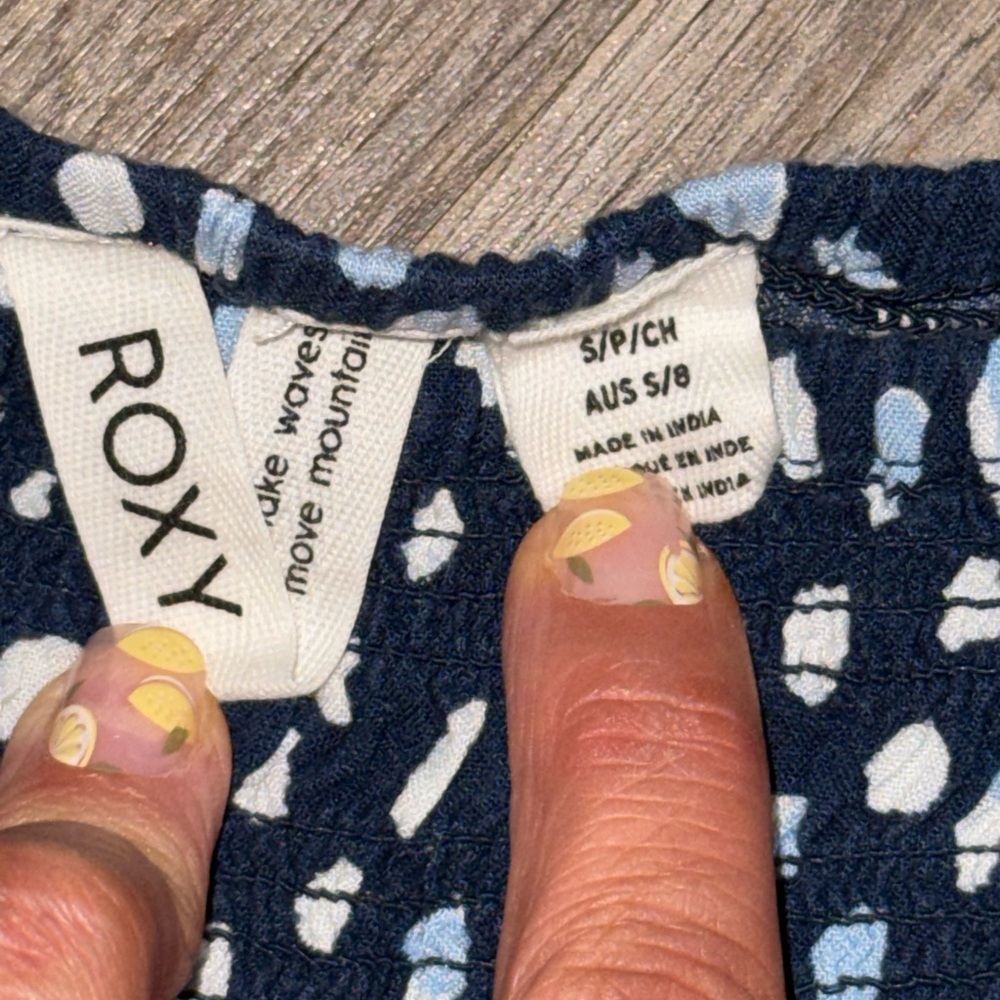 ROXY • Hello Petal Smocked Mini Dress - Picture 6 of 9